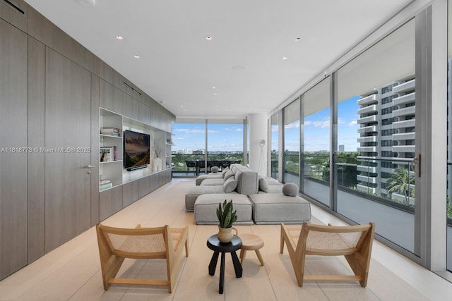 10203 Collins Ave Unit 701, Bal Harbour, FL 33154 - living area featuring expansive windows