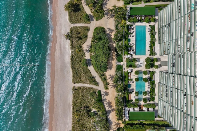10203 Collins Ave Unit 701, Bal Harbour, FL 33154 - view of property location featuring a pool and waterfront with a beach