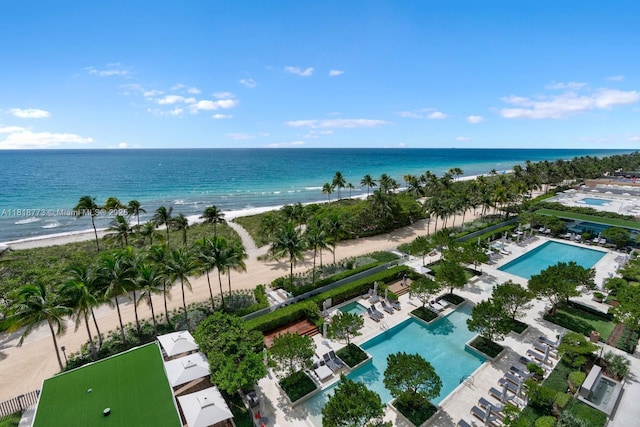 10203 Collins Ave Unit 701, Bal Harbour, FL 33154 - bird's eye view of a pool and expansive beach