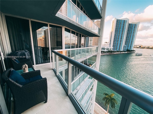 465 Brickell Ave Unit 1101, Miami, FL 33131 - balcony with a water view