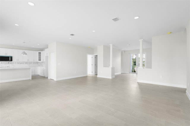 3451 SW 19th St, Fort Lauderdale, FL 33312 - unfurnished living room with recessed lighting and baseboards