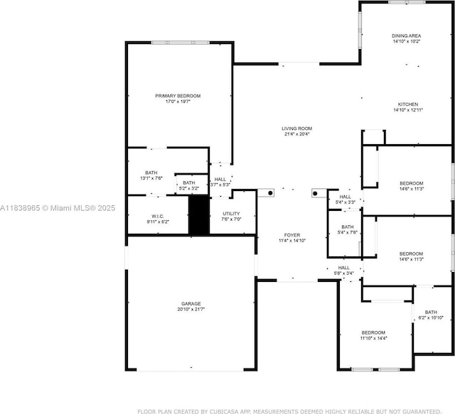 3451 SW 19th St, Fort Lauderdale, FL 33312 - view of property floor plan
