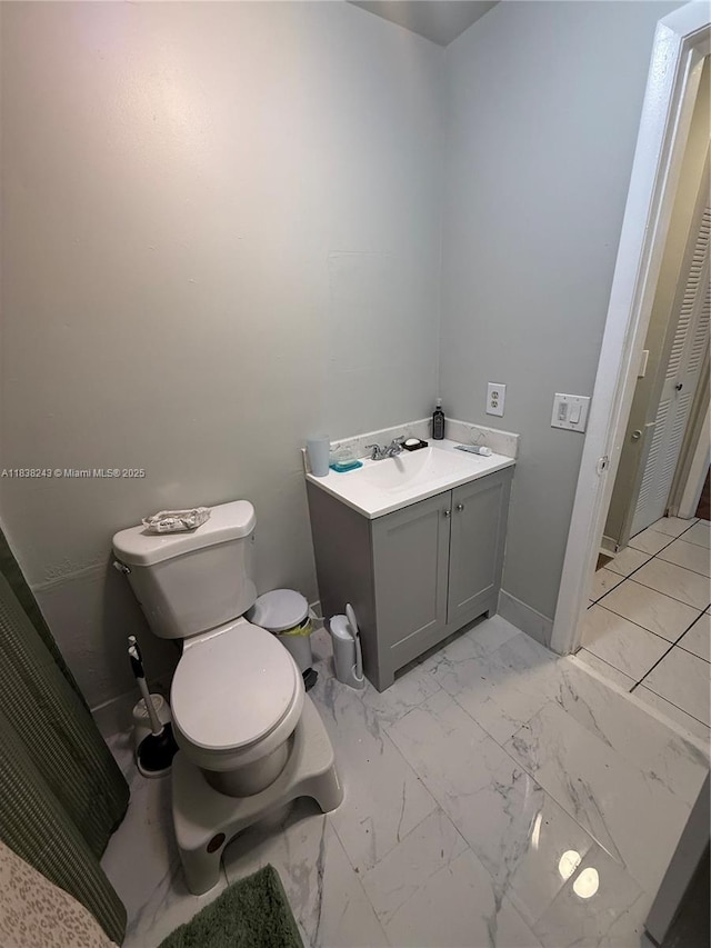 10726 SW 147th Pl, Miami, FL 33196 - bathroom with vanity and marble look tiles