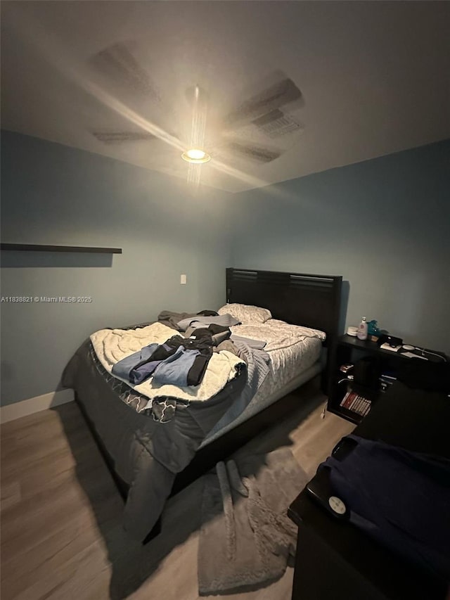 1249 S Flamingo Rd, Davie, FL 33325 - bedroom featuring a ceiling fan and light wood-style flooring