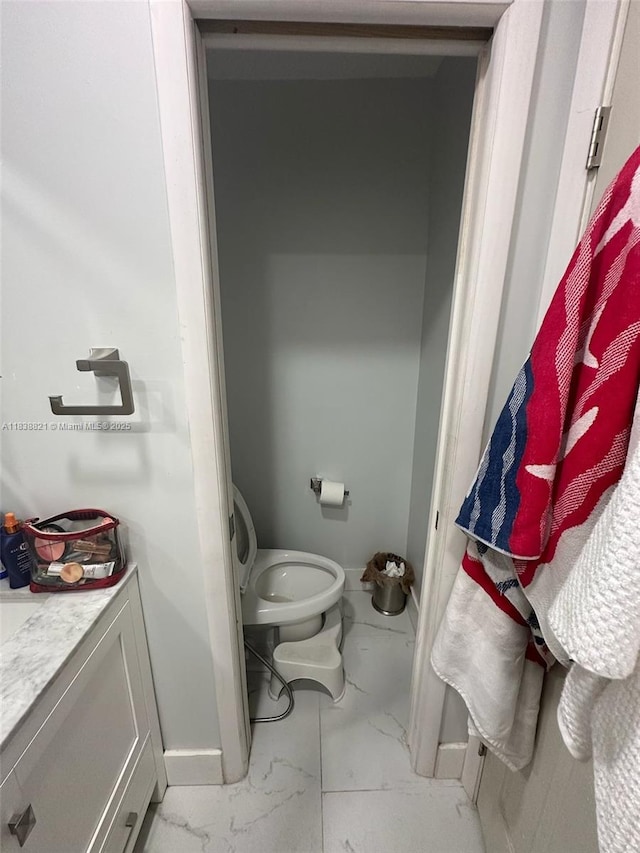 1249 S Flamingo Rd, Davie, FL 33325 - bathroom with marble look tile flooring and vanity