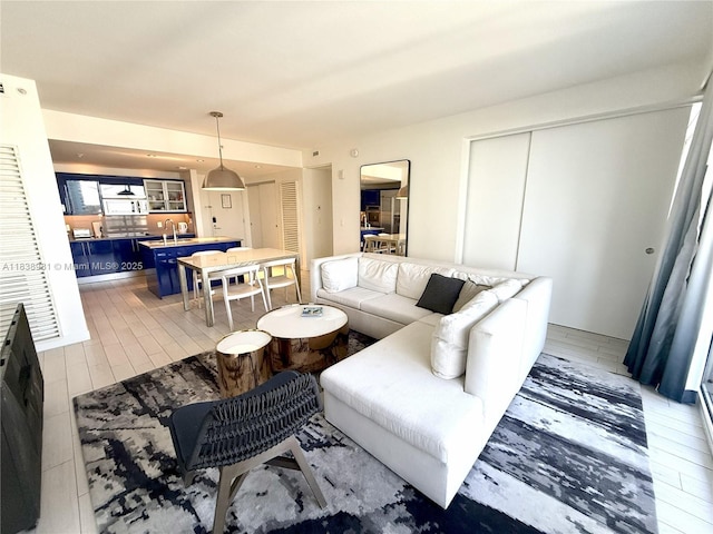 3101 Bayshore Dr Unit 704, Fort Lauderdale, FL 33304 - living area with light wood-type flooring