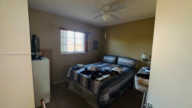 2385 W 69th St Unit 2385-B, Hialeah, FL 33016 - bedroom featuring a ceiling fan and carpet flooring