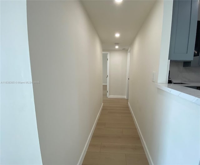 4400 Hillcrest Dr Unit 314B, Hollywood, FL 33021 - hallway with recessed lighting and light wood finished floors