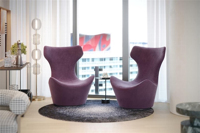 300 Biscayne Blvd Way Unit 4401, Miami, FL 33131 - living area featuring wood finished floors