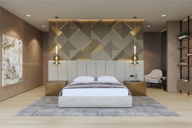 300 Biscayne Blvd Way Unit 4401, Miami, FL 33131 - bedroom with wood finished floors and recessed lighting