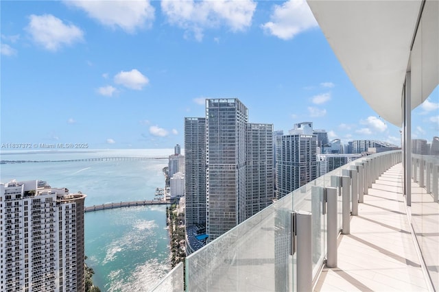300 Biscayne Blvd Way Unit 4401, Miami, FL 33131 - balcony featuring a water view and a view of city