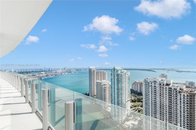300 Biscayne Blvd Way Unit 4401, Miami, FL 33131 - balcony featuring a water view and a city view