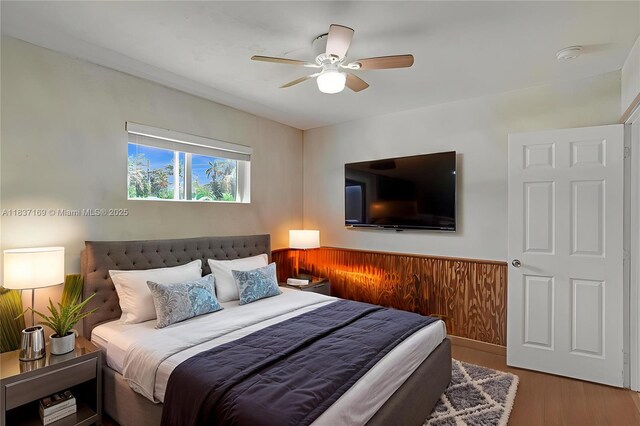 16000 N Miami Ave, Miami, FL 33169 - bedroom with wood finished floors and a ceiling fan