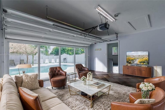 16000 N Miami Ave, Miami, FL 33169 - living room featuring attic access