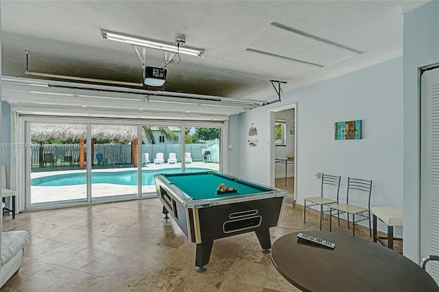 16000 N Miami Ave, Miami, FL 33169 - game room featuring billiards and stone tile flooring