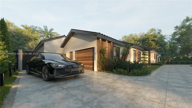 15321 SW 82nd Ave, Palmetto Bay, FL 33157 - view of side of home featuring concrete driveway, a garage, and stucco siding