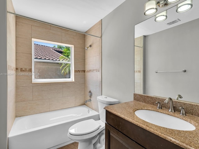 18232 SW 5th St, Pembroke Pines, FL 33029 - bathroom with vanity and shower / washtub combination