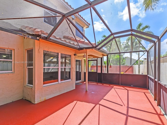 18232 SW 5th St, Pembroke Pines, FL 33029 - view of patio with glass enclosure