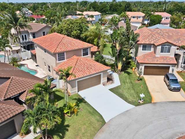 18232 SW 5th St, Pembroke Pines, FL 33029 - aerial view of residential area with a pool area