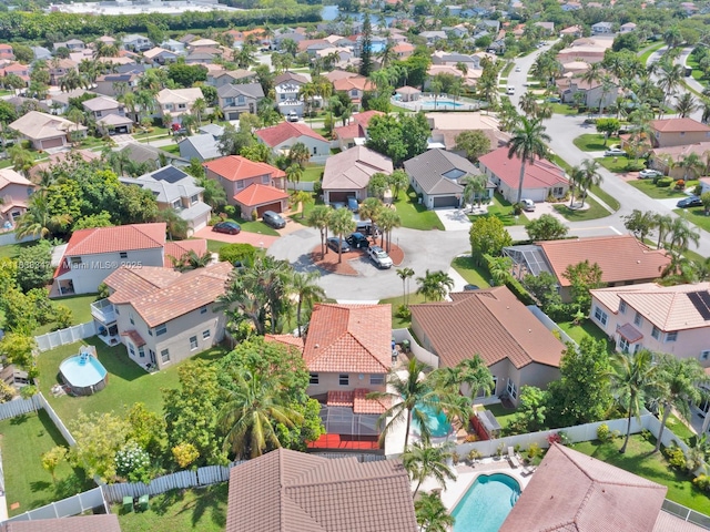 18232 SW 5th St, Pembroke Pines, FL 33029 - aerial view of residential area with a pool
