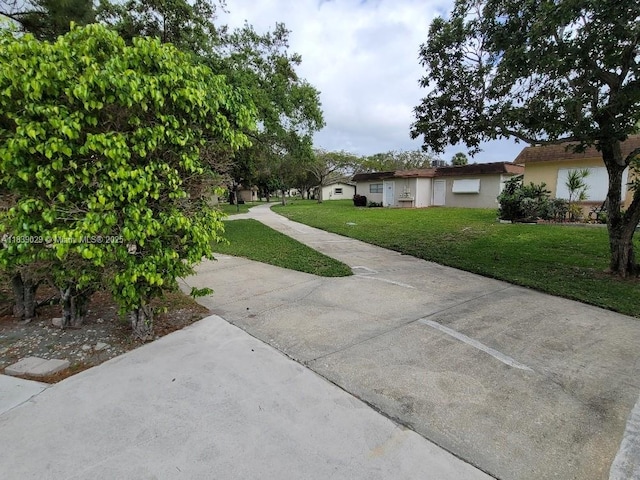 3635 SW Natura Ave Unit A, Deerfield Beach, FL 33441 - view of grassy yard with concrete driveway
