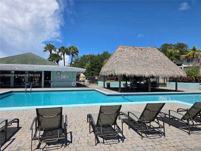3635 SW Natura Ave Unit A, Deerfield Beach, FL 33441 - community pool with a gazebo and a patio