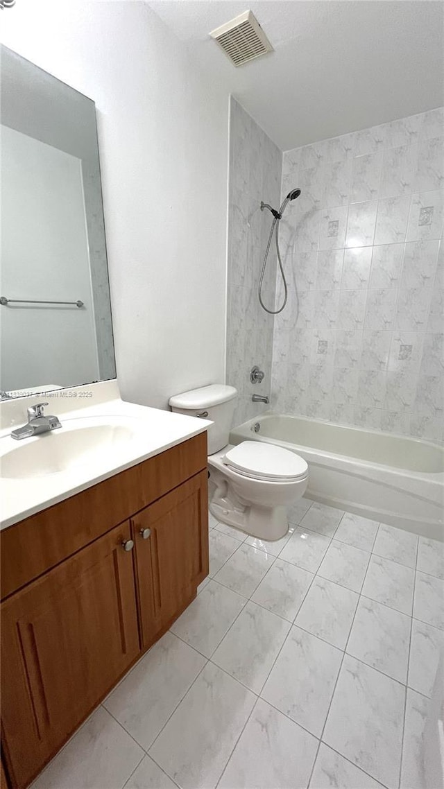 3001 SW 156th Ave, Miami, FL 33185 - full bathroom featuring vanity, shower / bath combination, and tile patterned floors