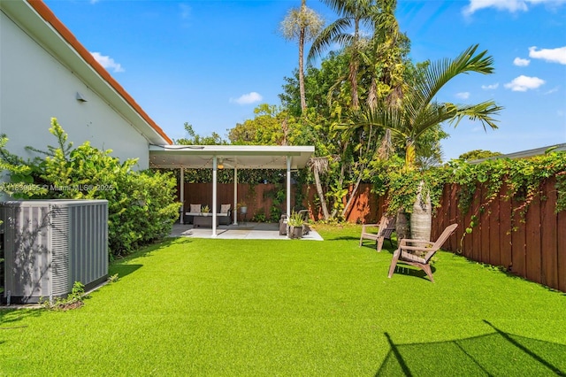 1650 SW 17th St, Miami, FL 33145 - fenced backyard with a patio area