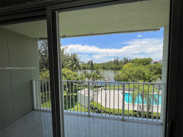 8200 SW 210th St Unit 308, Cutler Bay, FL 33189 - balcony featuring a water view and view of pool area
