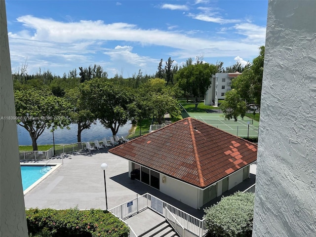 8200 SW 210th St Unit 308, Cutler Bay, FL 33189 - drone / aerial view of a pool