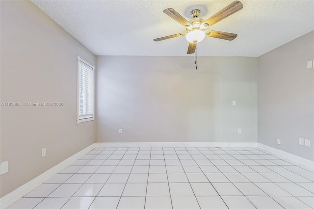 5370 SW 144th Ave, Miami, FL 33175 - empty room featuring a textured ceiling and ceiling fan