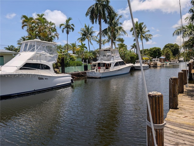 2606 Gulfstream Ln, Fort Lauderdale, FL 33312 - dock area featuring a water view