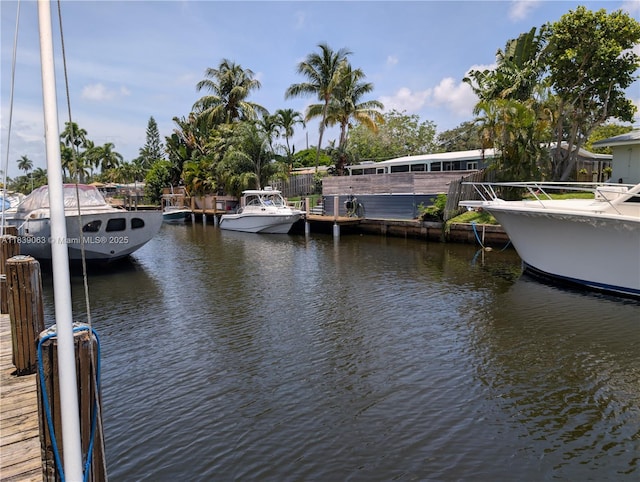 2606 Gulfstream Ln, Fort Lauderdale, FL 33312 - dock featuring a water view