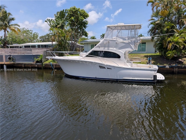 2606 Gulfstream Ln, Fort Lauderdale, FL 33312 - dock area featuring a water view