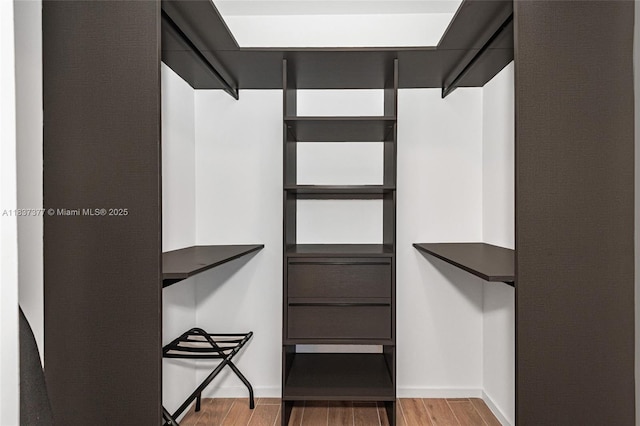 398 NE 5th St Unit 3711, Miami, FL 33132 - walk in closet featuring wood finished floors