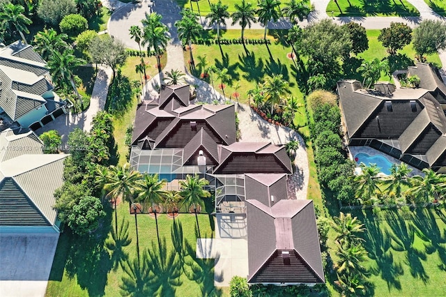 15595 Chandelle Pl, Wellington, FL 33414 - drone / aerial view of a pool
