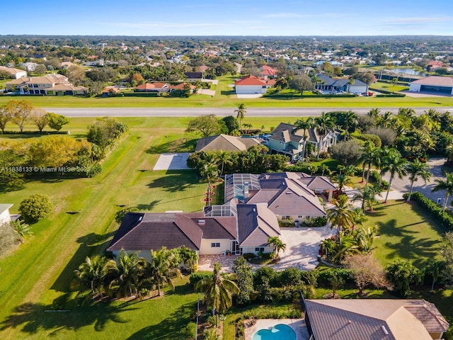 15595 Chandelle Pl, Wellington, FL 33414 - aerial view of residential area featuring a pool