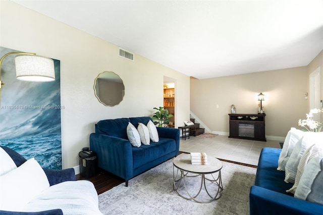 8010 SW 18th Ct Unit 1-8, Davie, FL 33324 - living area with stairway and baseboards