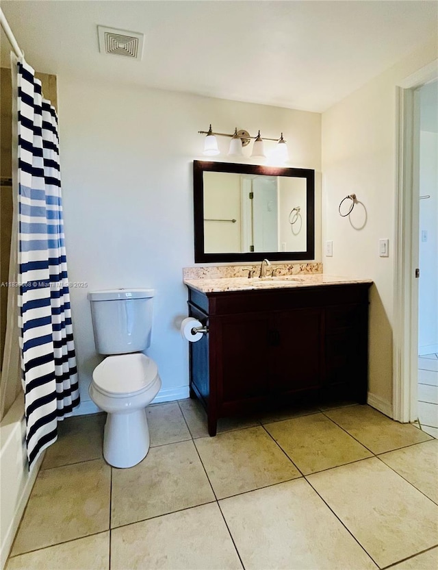3500 Coral Way Unit 913, Miami, FL 33145 - bathroom featuring vanity, tile patterned flooring, and shower / bathtub combination with curtain