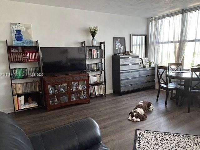 2899 Collins Ave Unit 1504, Miami Beach, FL 33140 - living room featuring wood finished floors