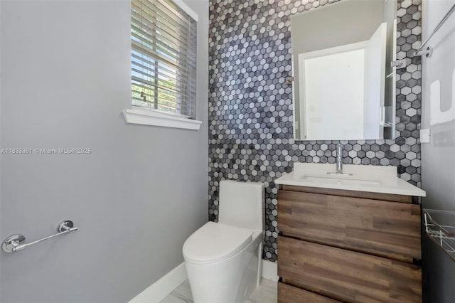 5050 Greenwich Preserve Ct, Boynton Beach, FL 33436 - half bathroom with vanity and baseboards