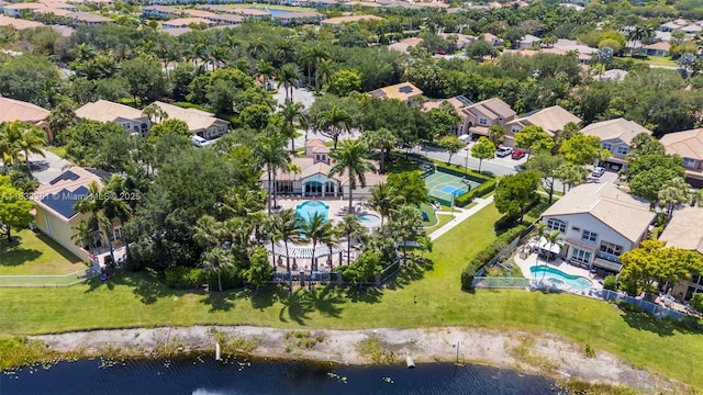 5050 Greenwich Preserve Ct, Boynton Beach, FL 33436 - aerial perspective of suburban area with a pool and a large body of water