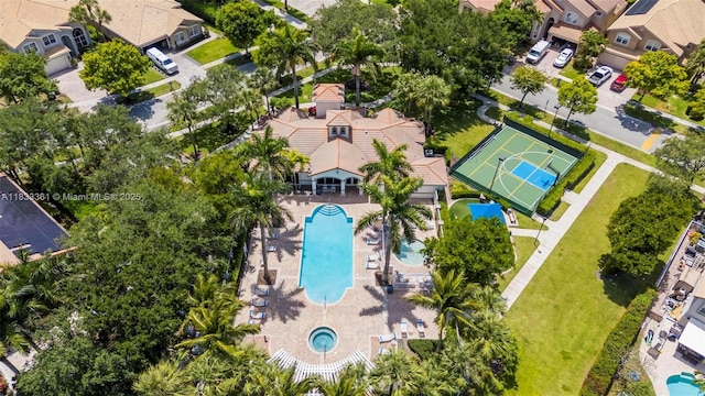 5050 Greenwich Preserve Ct, Boynton Beach, FL 33436 - aerial perspective of suburban area with a pool area