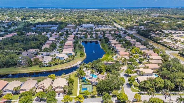 5050 Greenwich Preserve Ct, Boynton Beach, FL 33436 - aerial overview of property's location with nearby suburban area and a nearby body of water