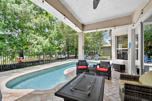 1086 Grove Park Cir, Boynton Beach, FL 33436 - view of pool featuring a patio and a fenced backyard