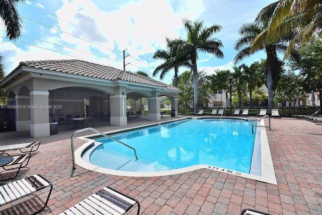 1086 Grove Park Cir, Boynton Beach, FL 33436 - community pool featuring a patio and a gazebo