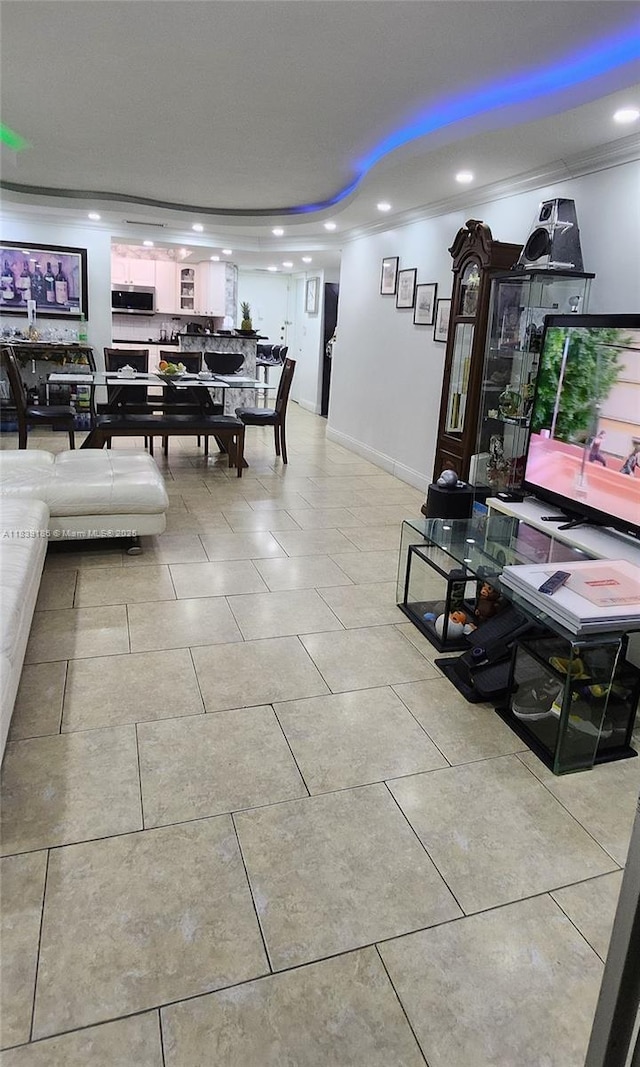 2750 NE 183rd St Unit 1701, Aventura, FL 33160 - living area with recessed lighting and light tile patterned floors