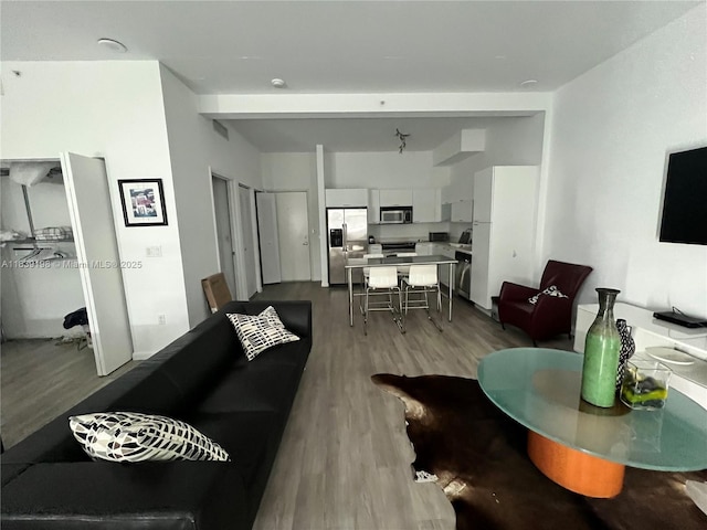 234 NE 3rd St Unit 905, Miami, FL 33132 - living room with wood finished floors