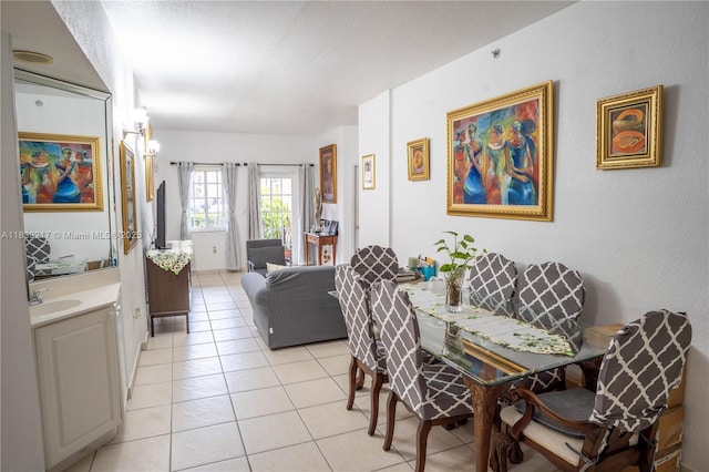 17425 NW 75th Pl Unit 101, Hialeah, FL 33015 - dining space with light tile patterned flooring