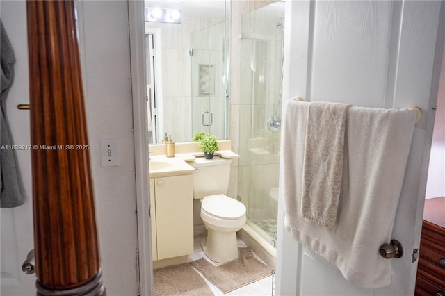 17425 NW 75th Pl Unit 101, Hialeah, FL 33015 - full bath featuring vanity, a shower stall, and tile patterned flooring